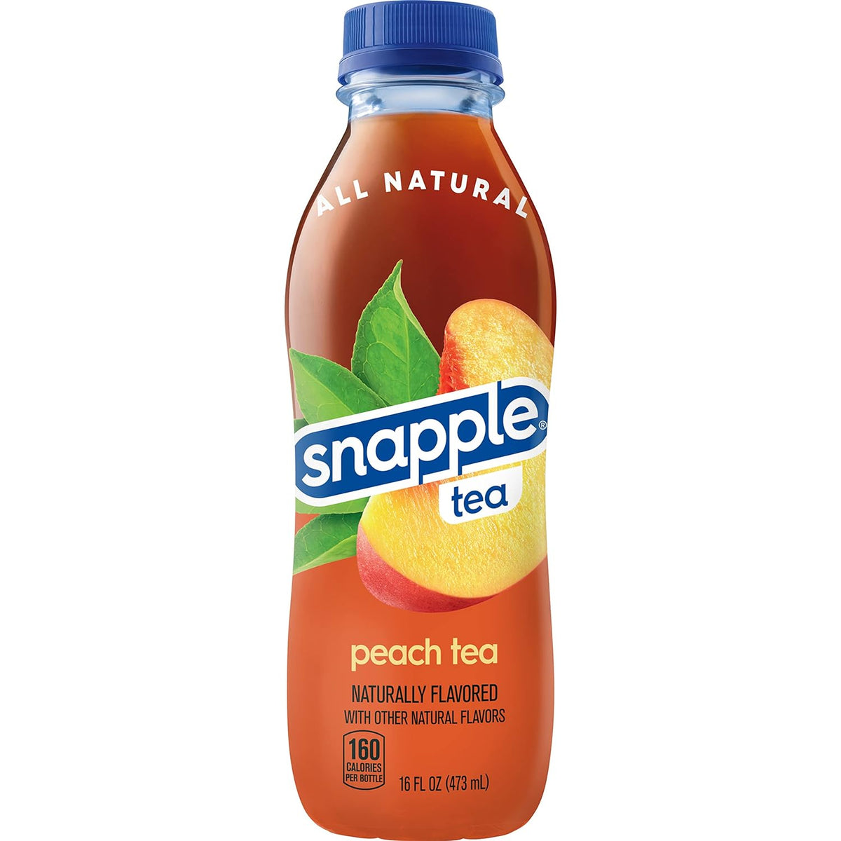 Snapple all Natural PEACH Tea PET Kiste 24 x 591 ml USA – Bild 2