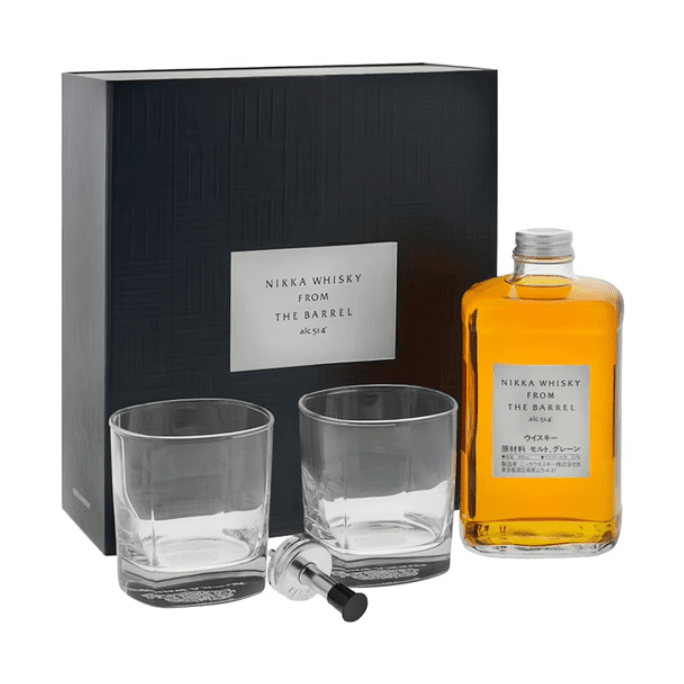 NIKKA SET from the Barrel Blended Whisky mit 2 Gläsern uns Ausgiesser 50 cl / 51.4 % Japan