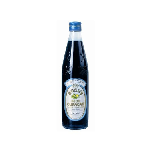 ROSE'S BLUE CURACAO Flavour Cordial Mixer 57 cl Dänemark