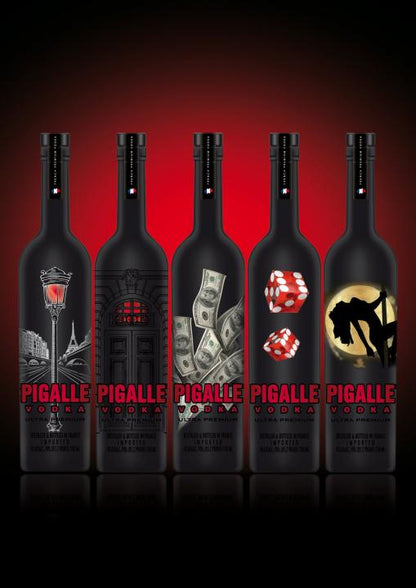 Pigalle ULTRA Premium Vodka  GRAPS GAME DESIGN 4.5 Liter / 42.6 % Frankreich – Bild 2