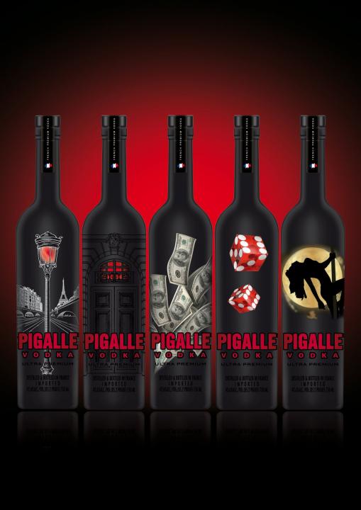 Pigalle ULTRA Premium Vodka  GRAPS GAME DESIGN 4.5 Liter / 42.6 % Frankreich – Bild 2