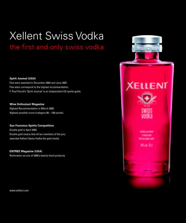 XELLENT Swiss Premium Vodka 70 cl / 40 % Schweiz – Bild 2