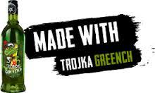 TROJKA GREENCH HOT  DRINK Vodka Likör 70 cl / 17 % Schweiz – Bild 2