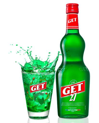 GET 27 Pfefferminzlikör 70 cl / 21 % Frankreich – Bild 2