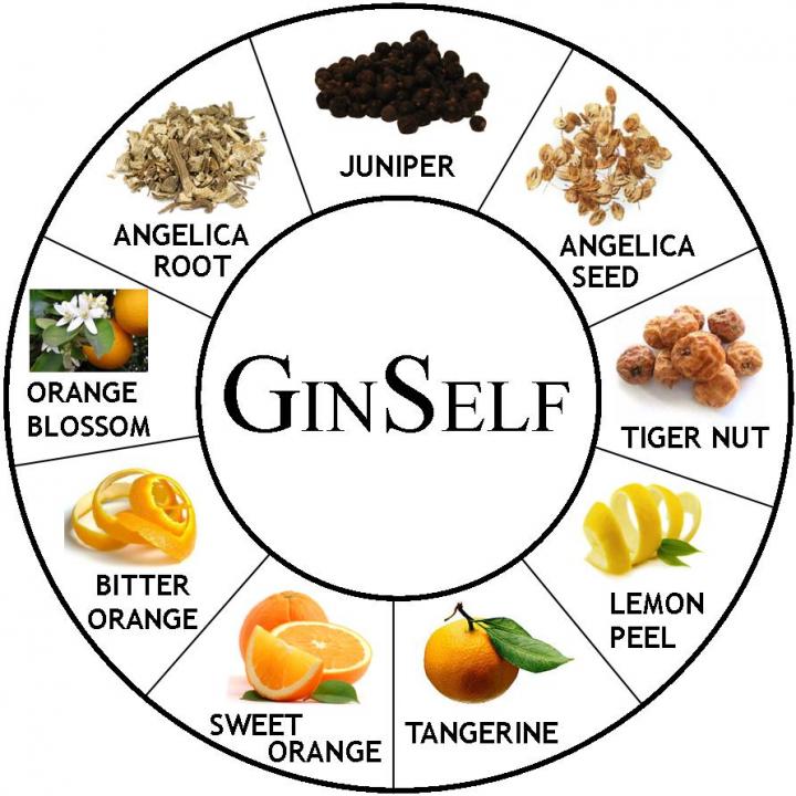 Ginself Premium Gin 70 cl / 40 % Spanien – Bild 2