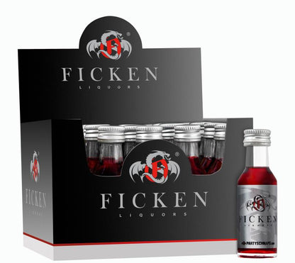 FICKEN Partyschnaps Jostabeeren Likör 2 cl / 15 % Deutschland – Bild 2