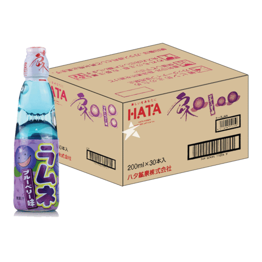 Hata-RAMUNE-Drink-BLUEBERRY-Kiste-30-x-200-ml-Japan