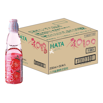 Hata-RAMUNE-Drink-STRAWBERRY-Kiste-30-x-200-ml-Japan
