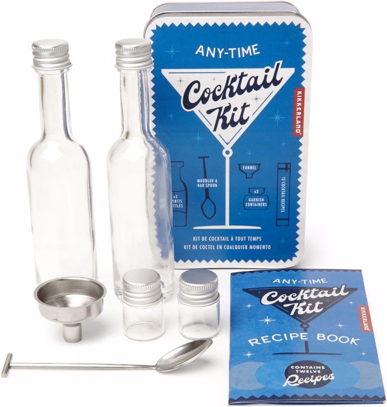 Kikkerland-Any-Time-COCKTAIL-KIT-Miniaturausgabe-in-Bleckbox