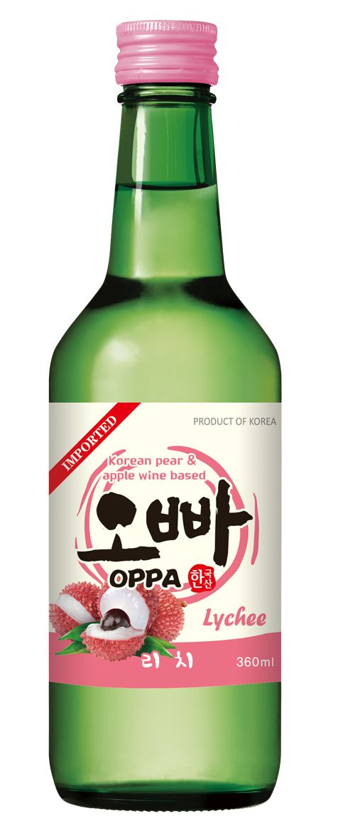 Lychee-Soju-Flasche