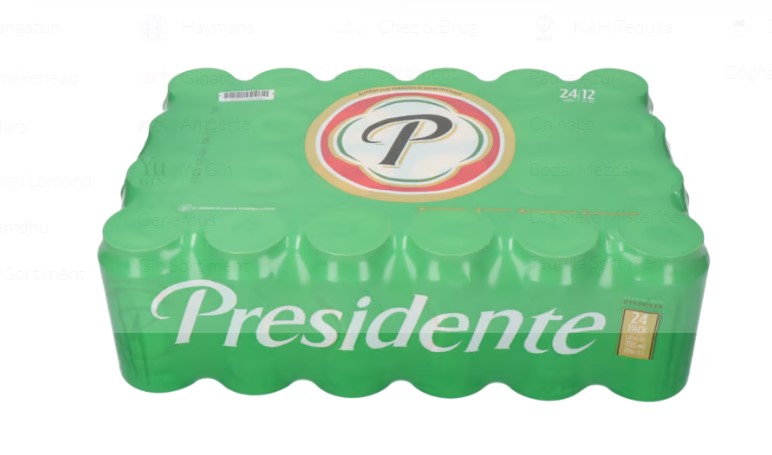 Presidente-Bier-Dose-24-Schrumpfpackung