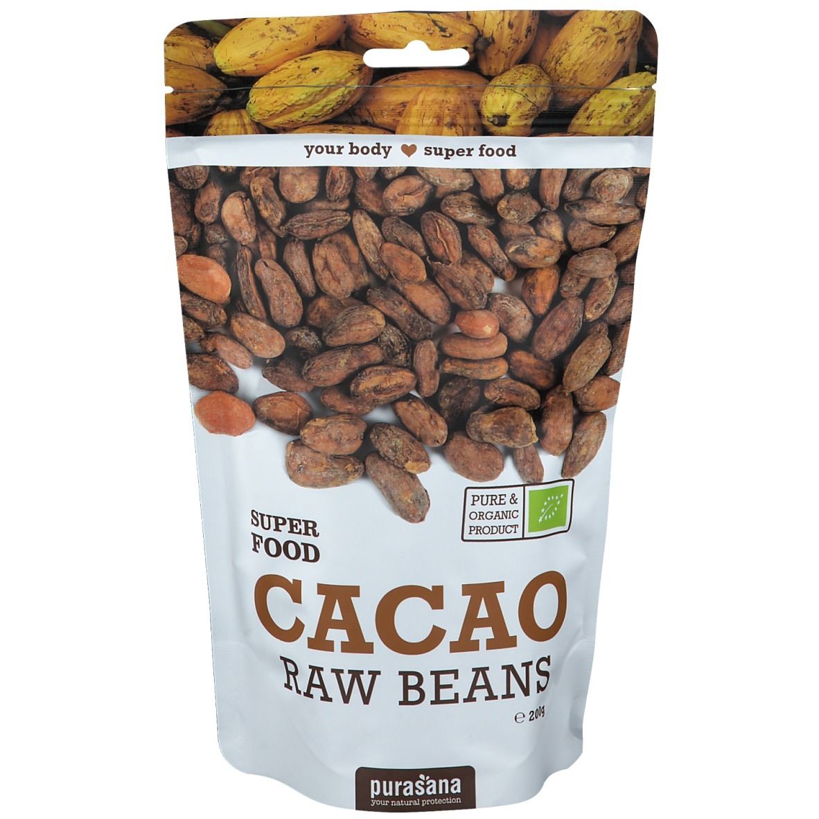 Purasana-Superfood-CACAO-BEANS-BIO-200-Gramm-Peru2