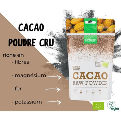 Purasana-Superfood-CACAO-Powder-BIO-200-Gramm-Peru2