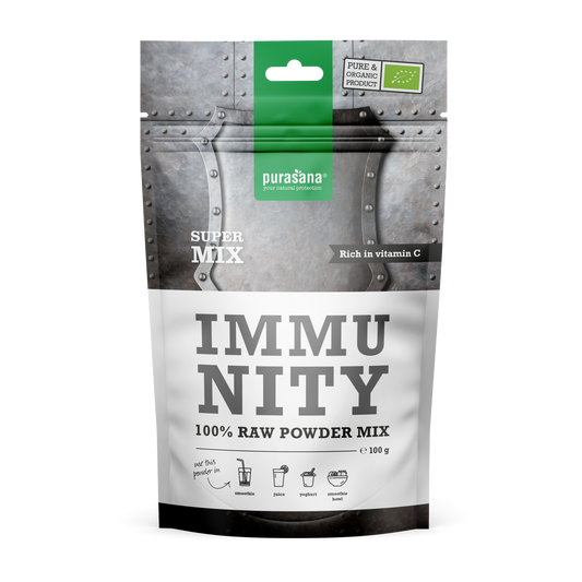 Purasana-Superfood-IMMUNITY-Super-Mix-100-Raw-Powder-BIO-100-Gramm