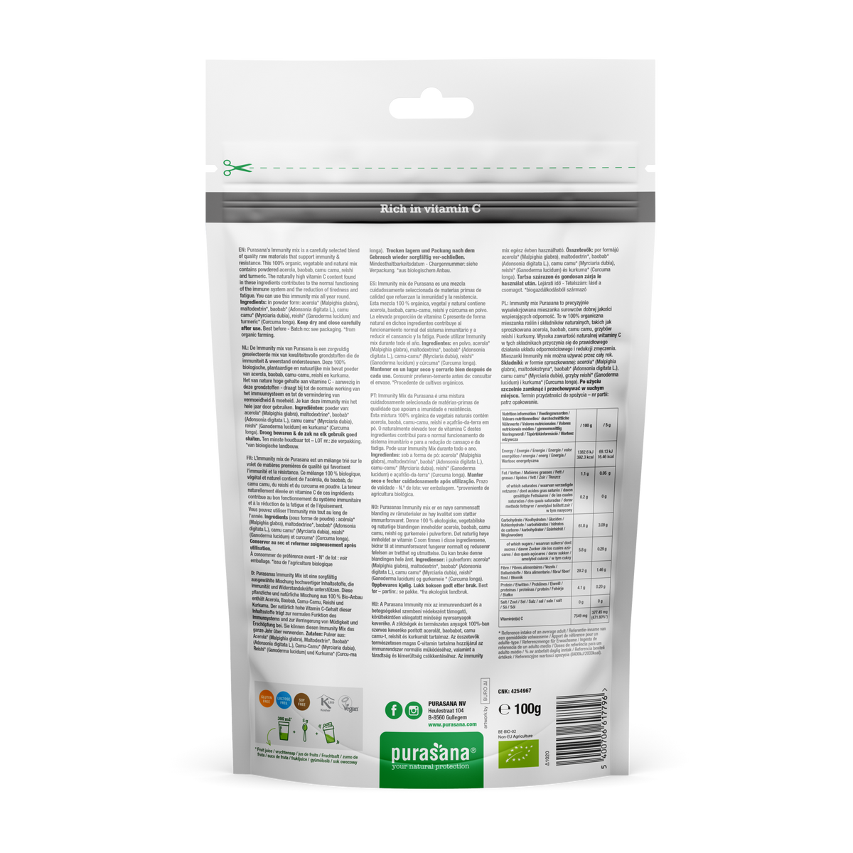Purasana-Superfood-IMMUNITY-Super-Mix-100-Raw-Powder-BIO-100-Gramm1