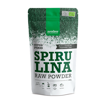 Purasana-Superfood-SPIRULINA-Powder-BIO-200-Gramm-China-Front