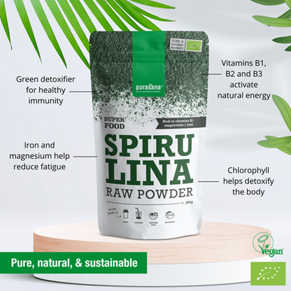 Purasana-Superfood-SPIRULINA-Powder-BIO-200-Gramm-China-info